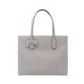 Gucci Gray Leather Handbag Tote Bag (Pre-Owned)