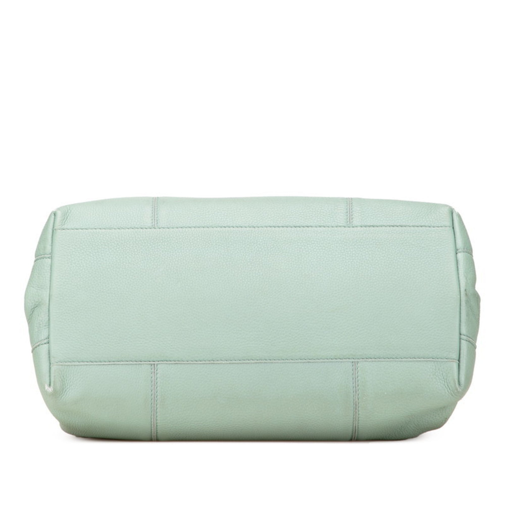 Bottega Veneta Intrecciato Green Leather Handbag