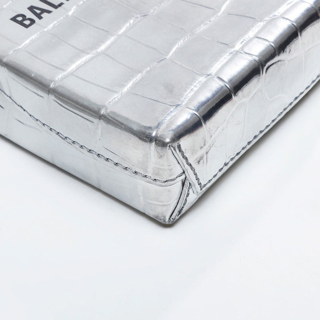 Balenciaga Silver Leather Shoulder