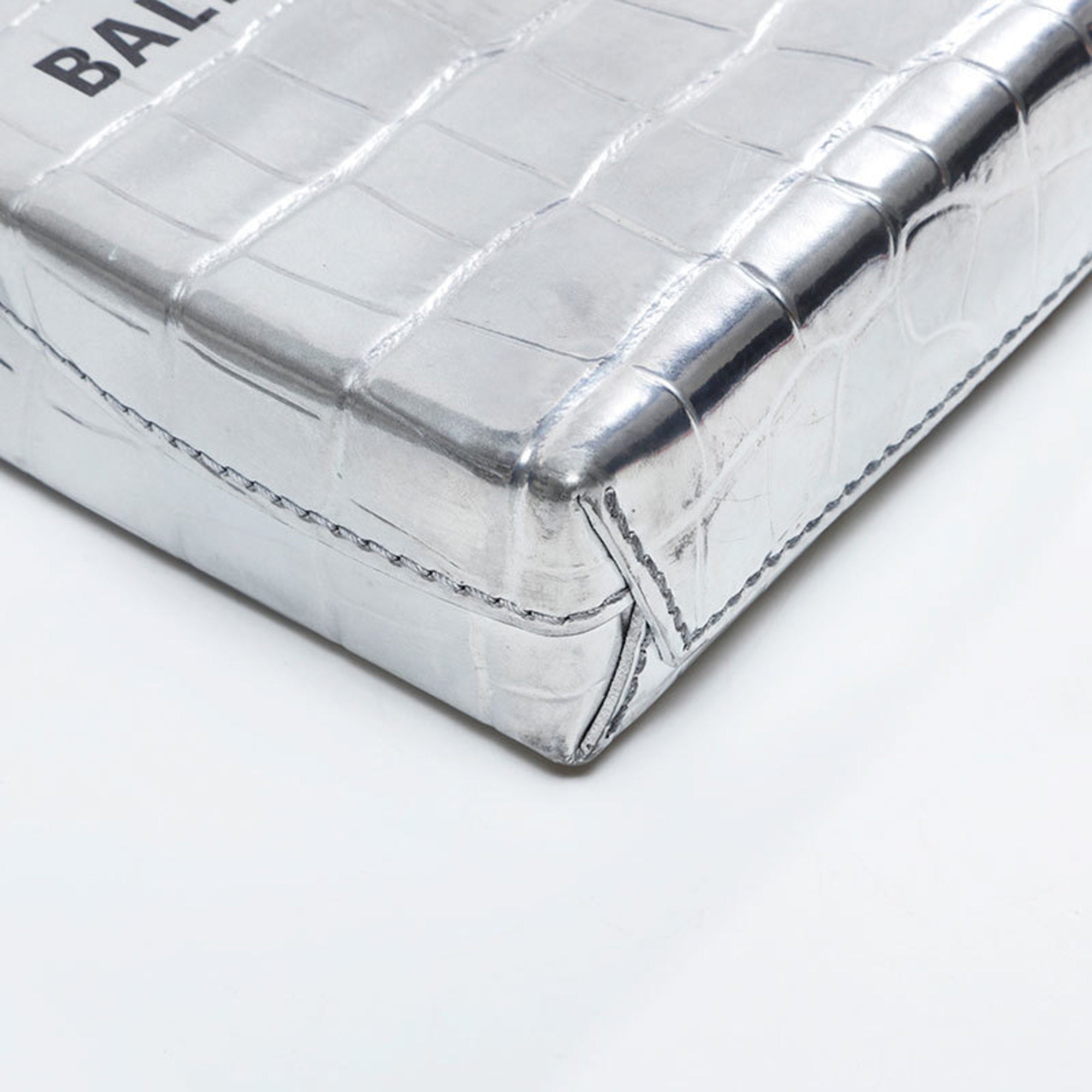 Balenciaga Silver Leather Shoulder