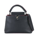 Louis Vuitton Navy Leather Handbag Shoulder Bag