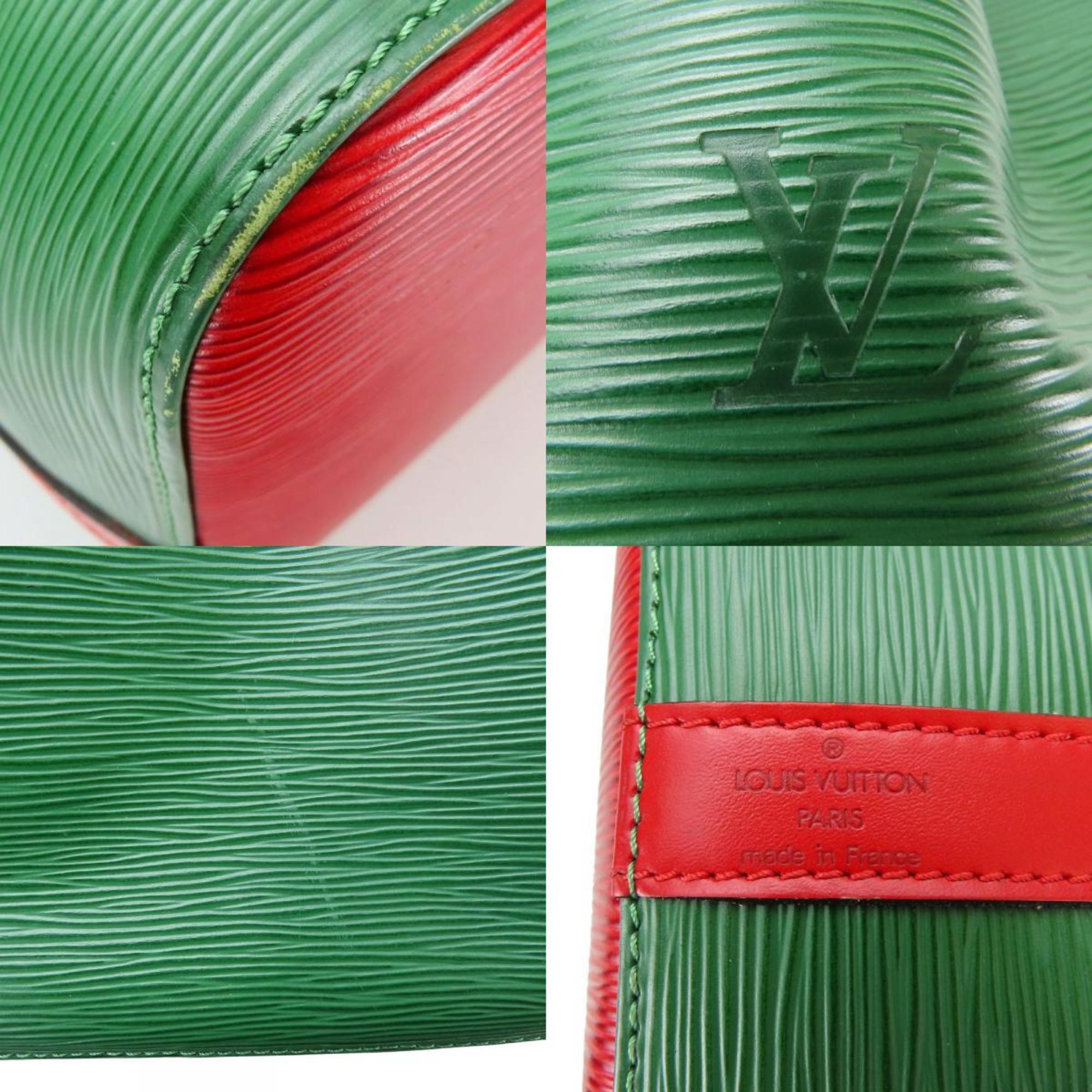 Louis Vuitton Epi Green Red Color Epi Leather Shoulder Bag