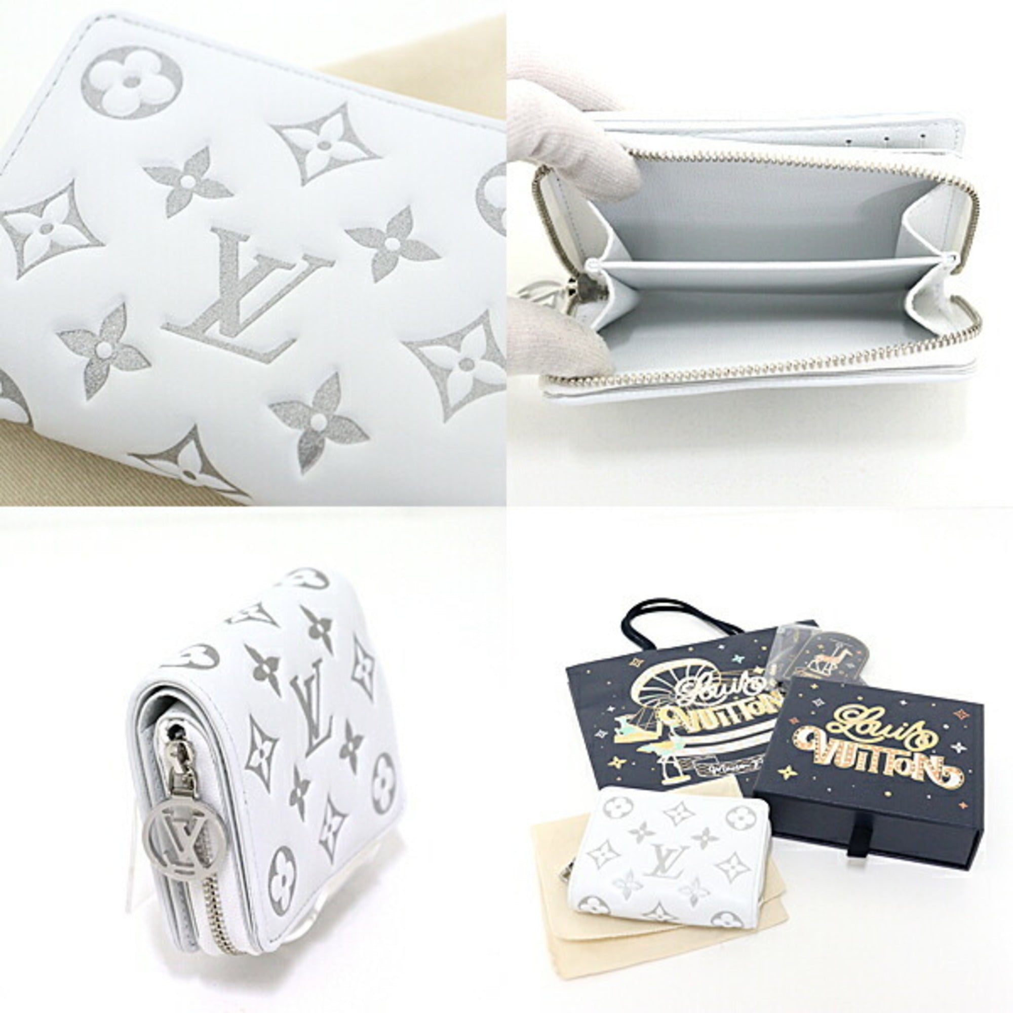 Louis Vuitton White Leather Wallet