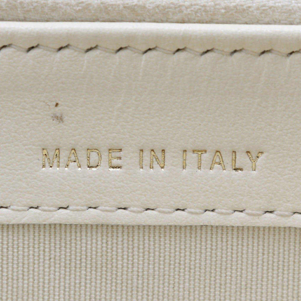 Chanel White Tweed Shoulder Bag