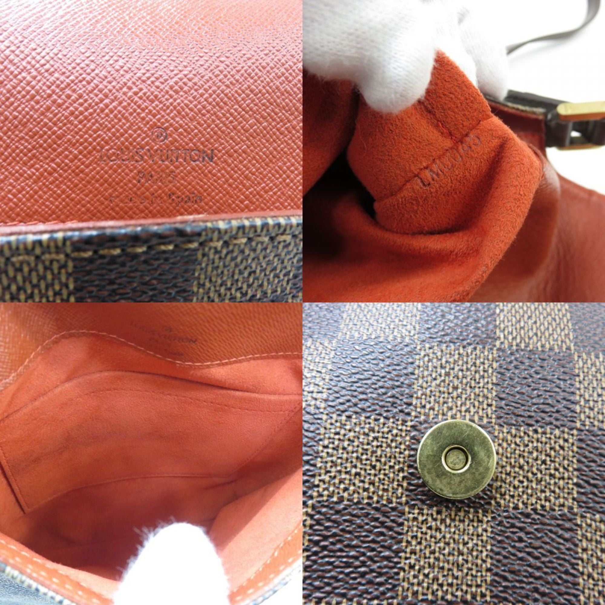 Louis Vuitton Brown Ebene Damier Canvas Shoulder Bag