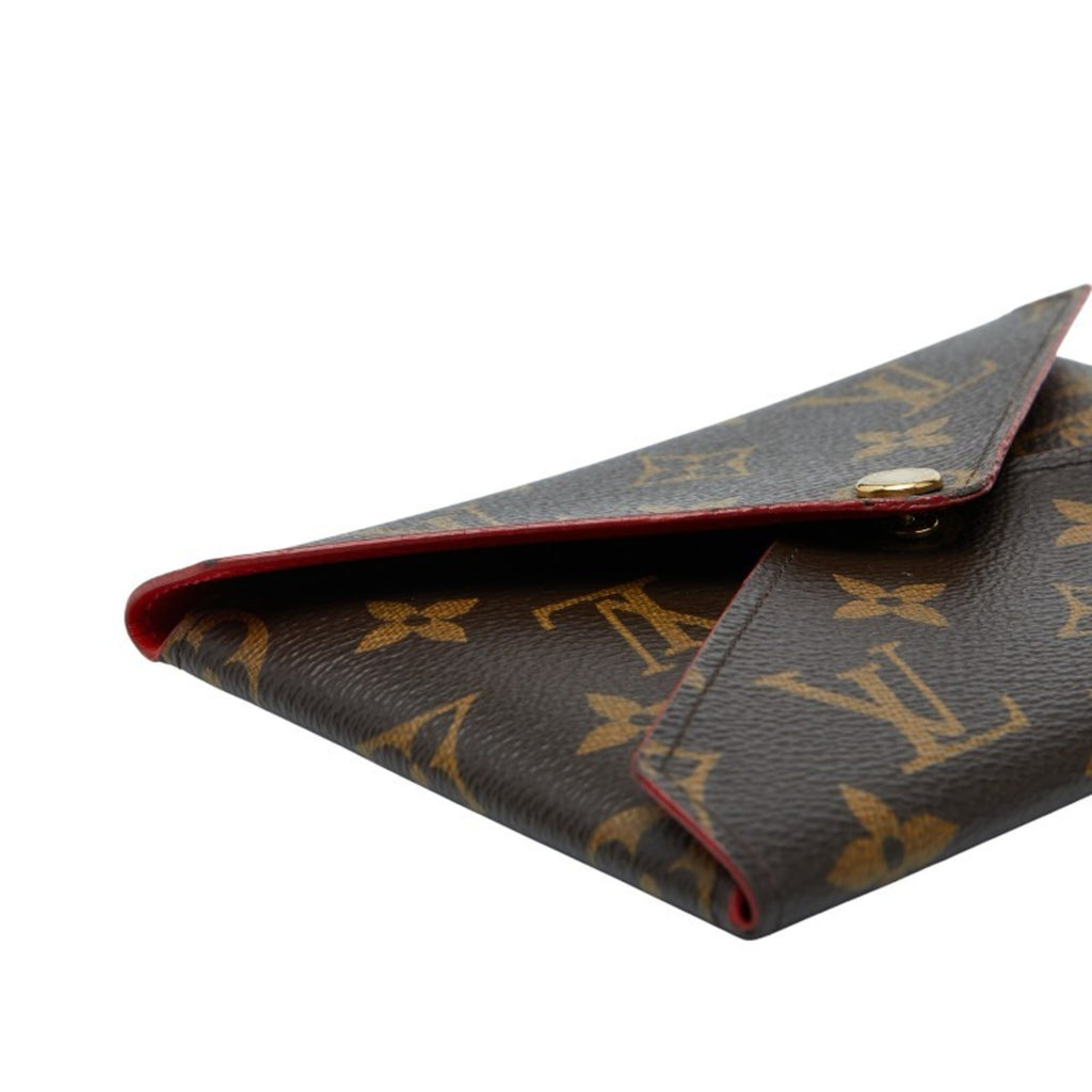 Louis Vuitton Monogram Brown Red Color Pvc Leather Pochette