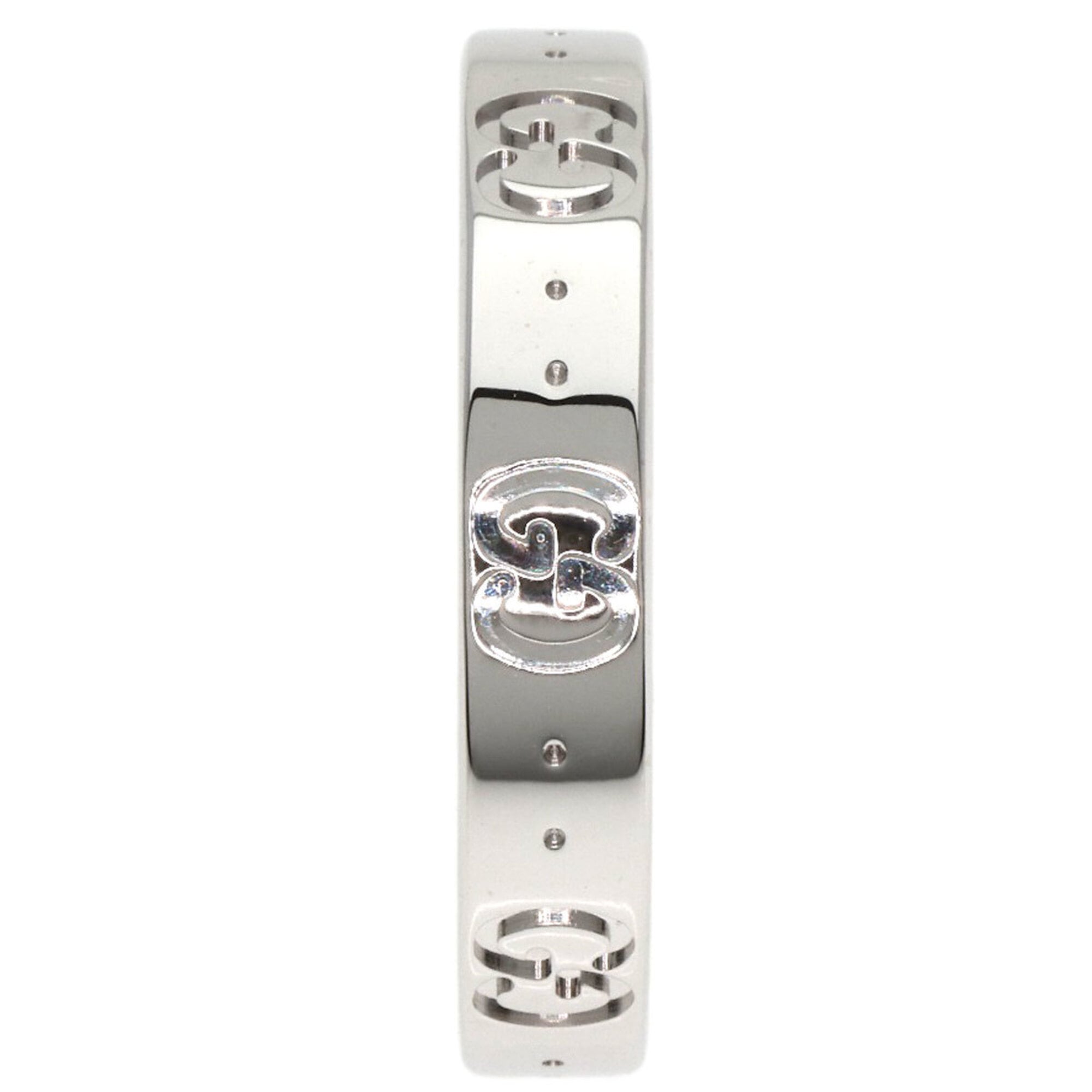 Gucci Icon White Gold (18K) Band Ring (Pre-Owned)