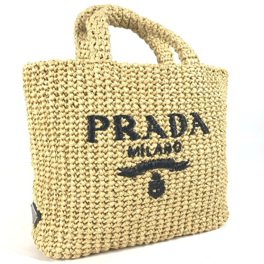 Prada Raffia Handbag Tote Bag