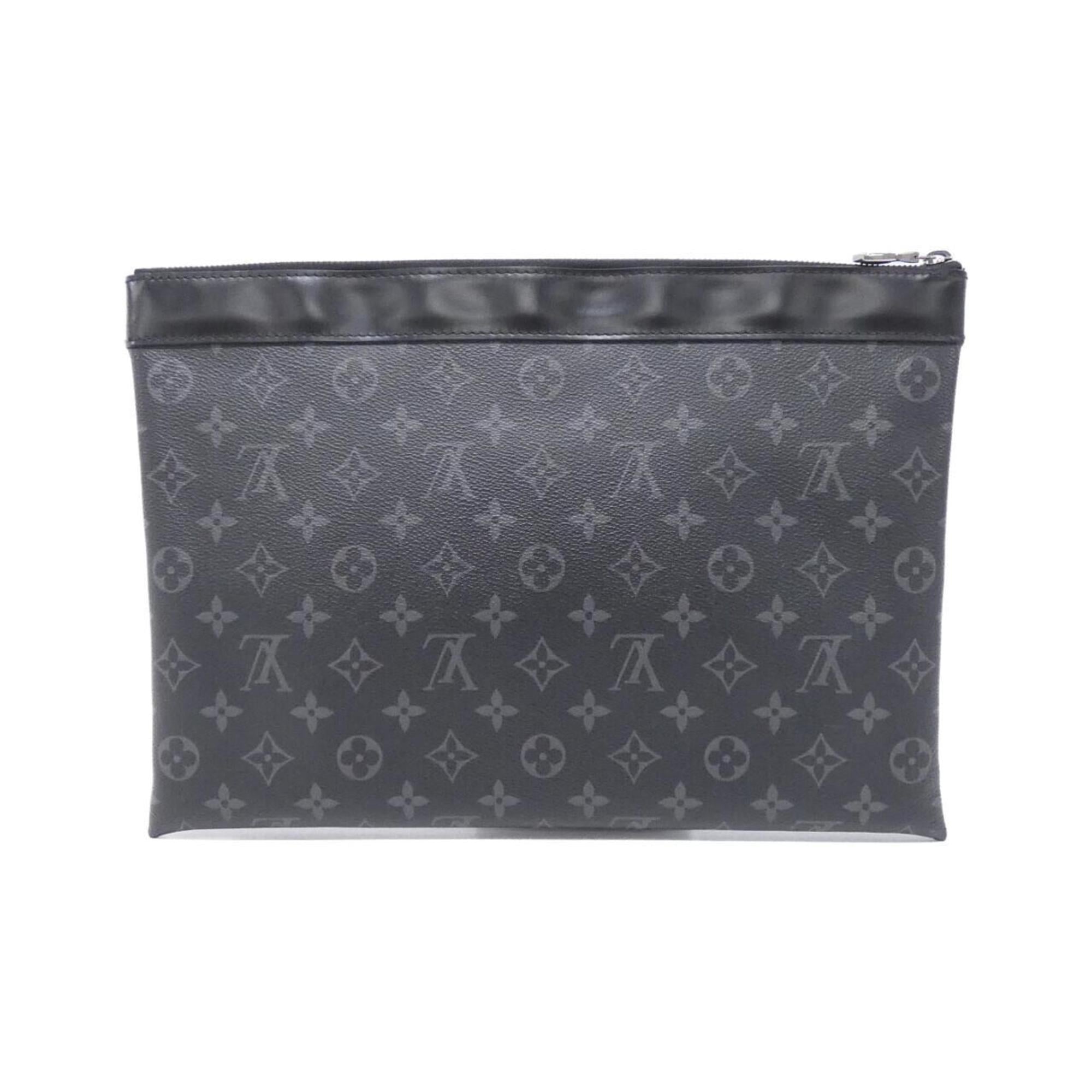 Louis Vuitton Black Coated Canvas Handbag Pochette