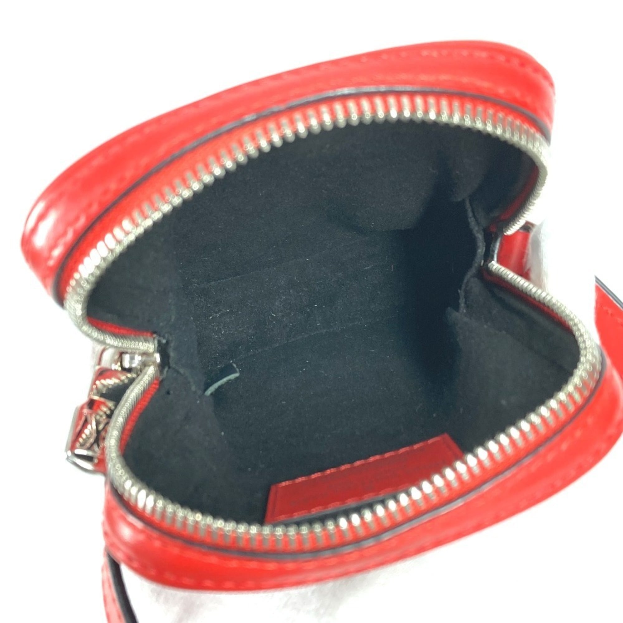Louis Vuitton Red Color White Epi Leather Pochette Shoulder Bag