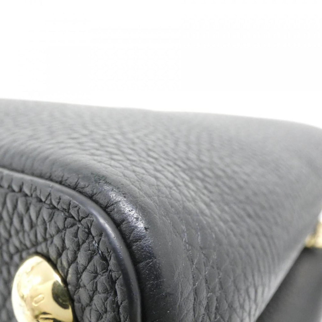 Louis Vuitton Taurillon Black Leather Handbag