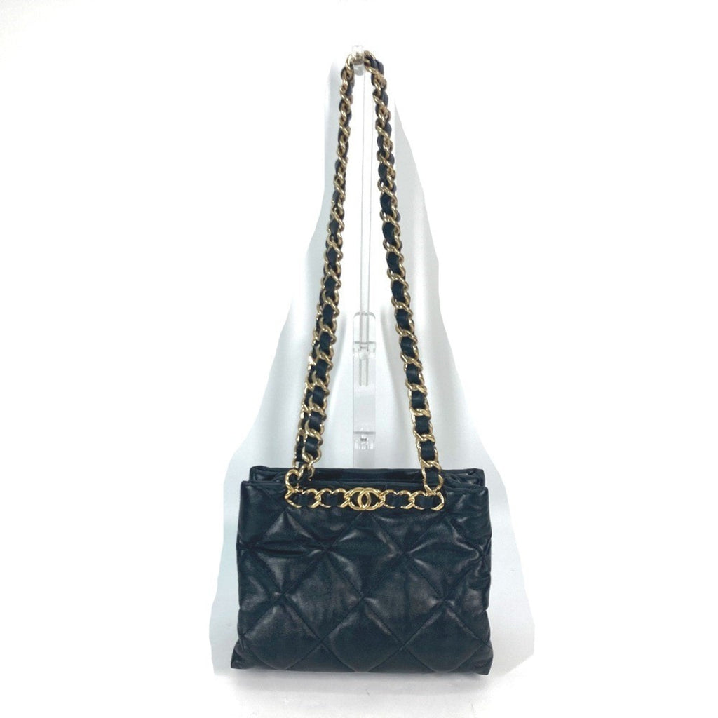 Chanel Black Leather Shoulder Bag