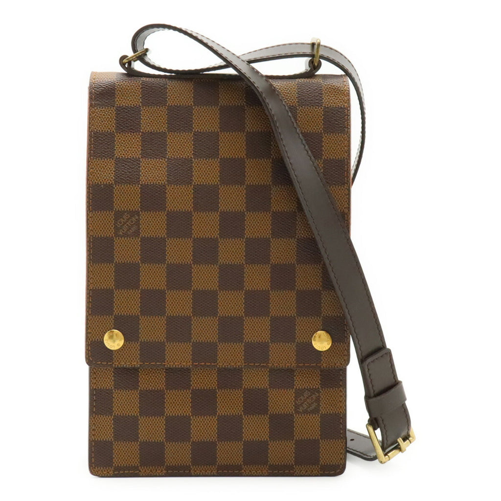 Louis Vuitton Brown Pvc Leather Shoulder Bag