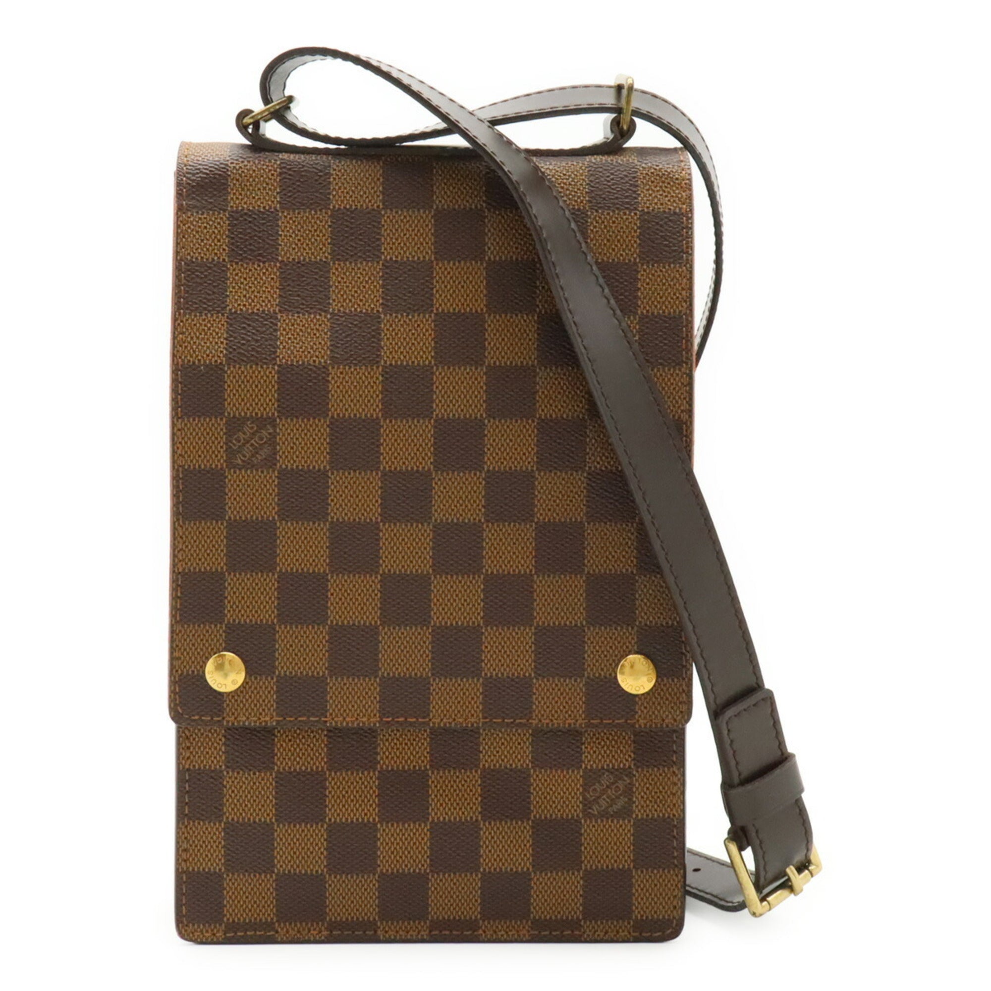 Louis Vuitton Brown Pvc Leather Shoulder Bag