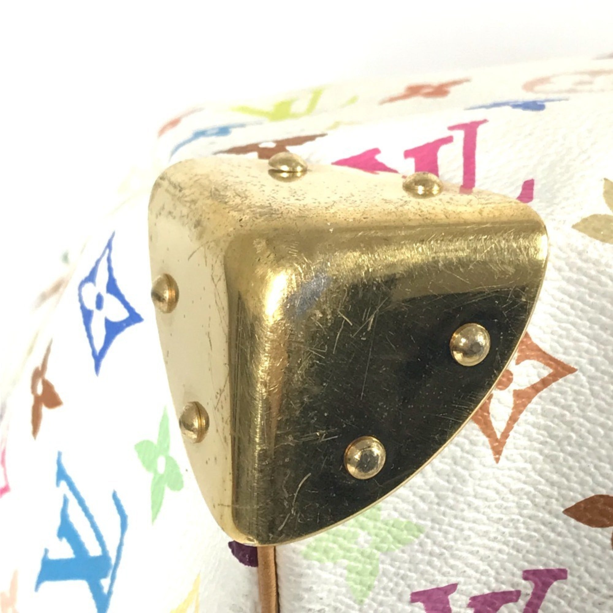 Louis Vuitton Blanc Monogram Multi-Color White Monogram Multicolore Boston Bag Handbag