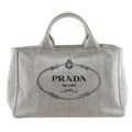 Prada Light Gray Denim Handbag