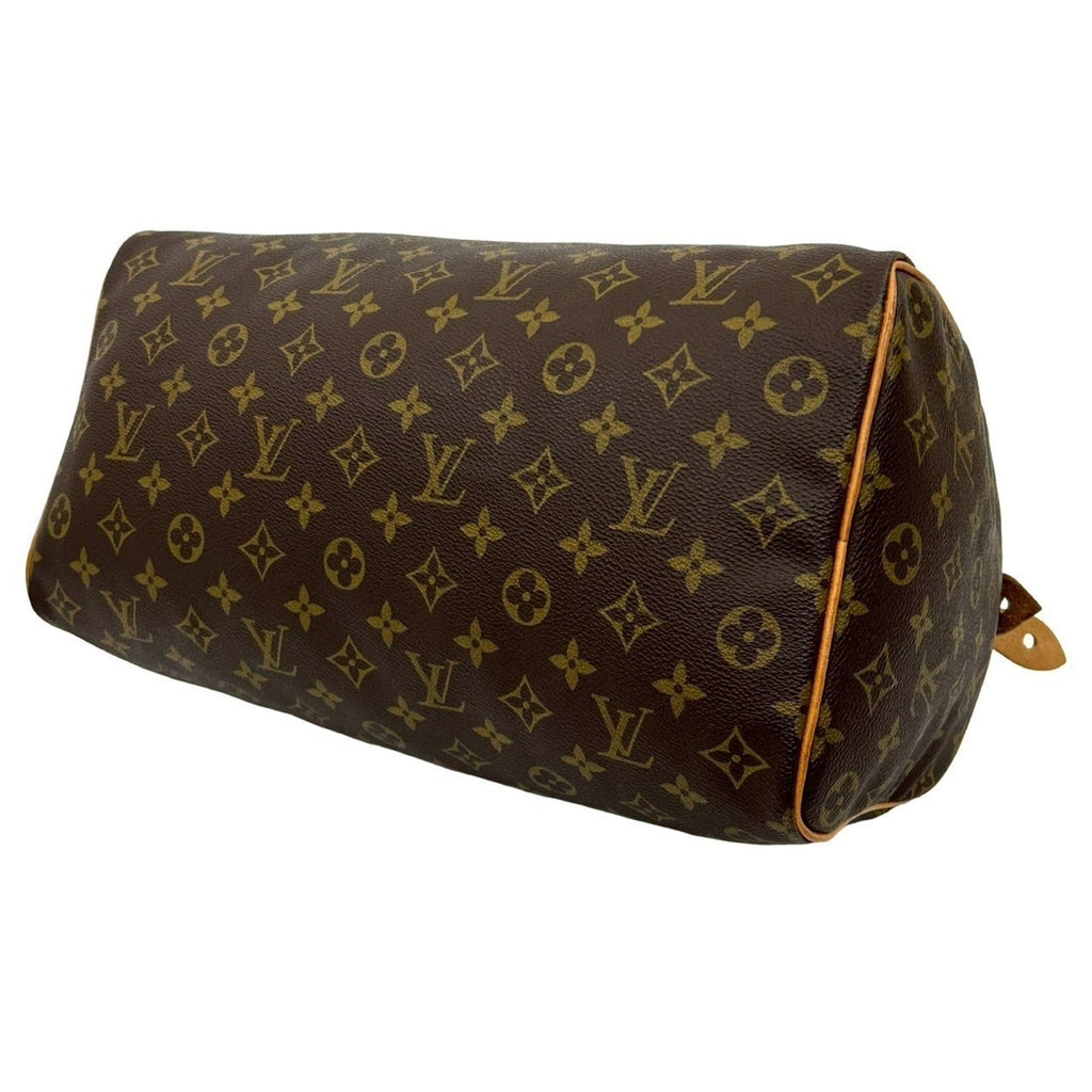 Louis Vuitton Brown Leather Pvc Boston Bag Handbag
