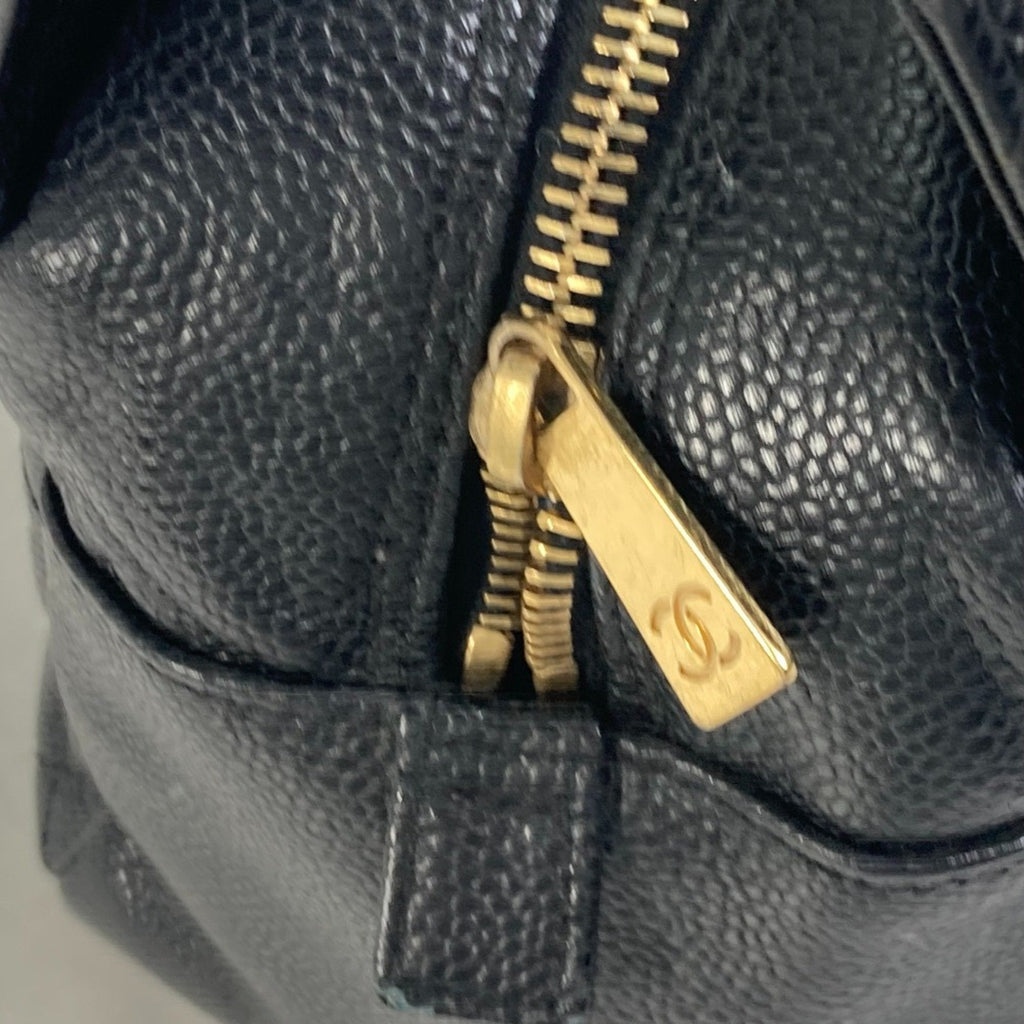 Chanel Black Leather Shoulder Bag