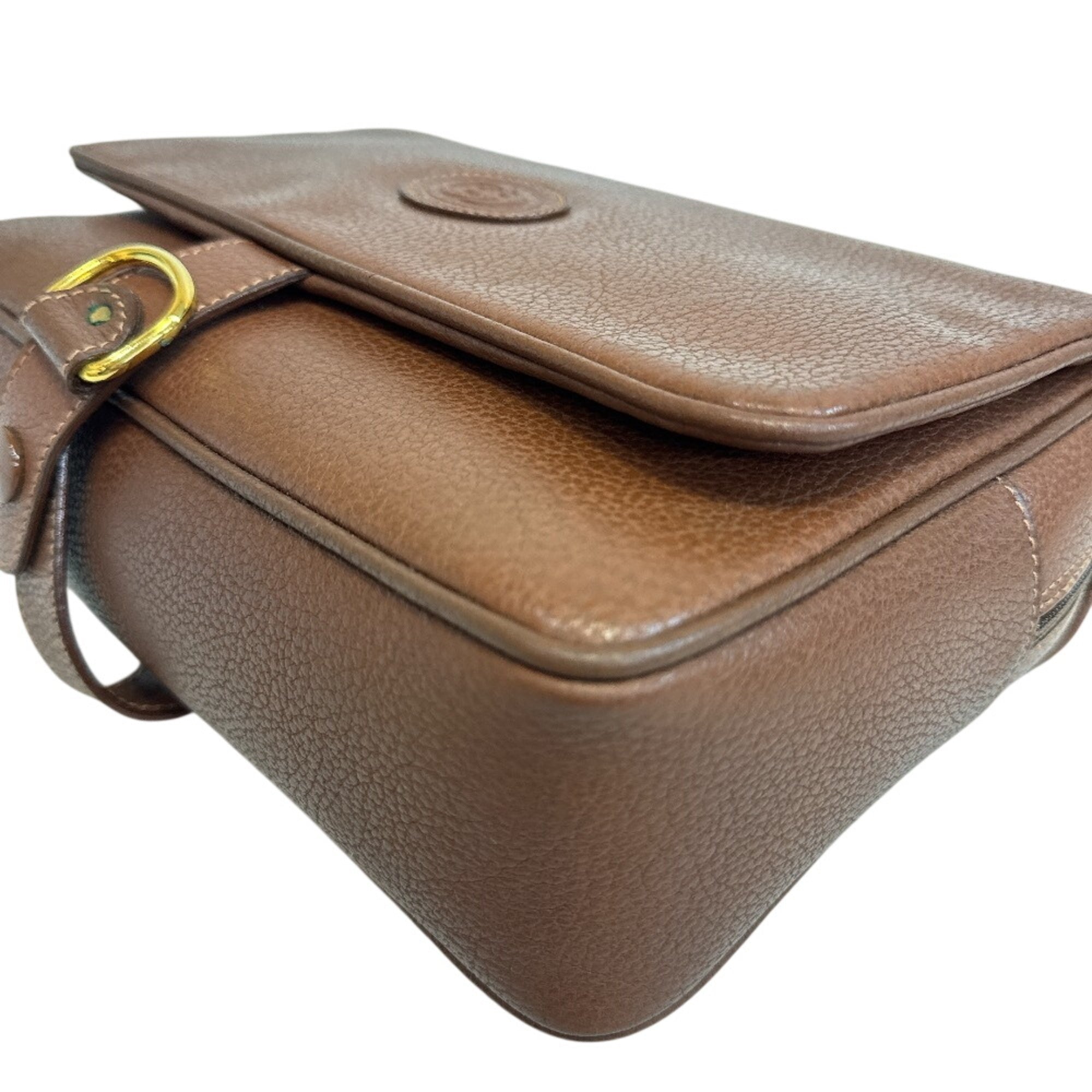 Gucci Brown Leather Clutch Bag Pouch (Pre-Owned)