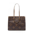 Louis Vuitton Beige Brown Monogram Coated Canvas Tote Bag