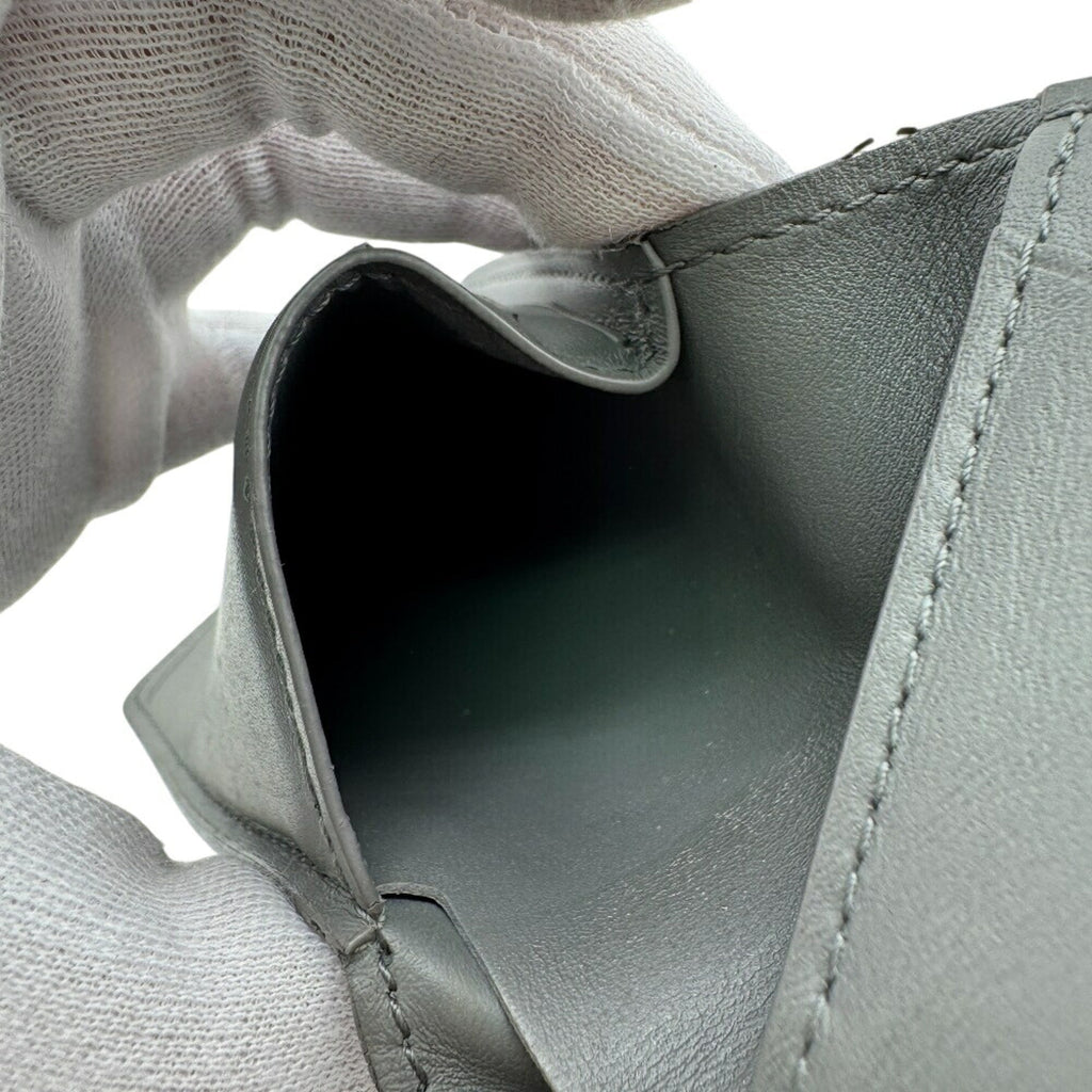 Louis Vuitton Dark Gray Gray Leather Wallet