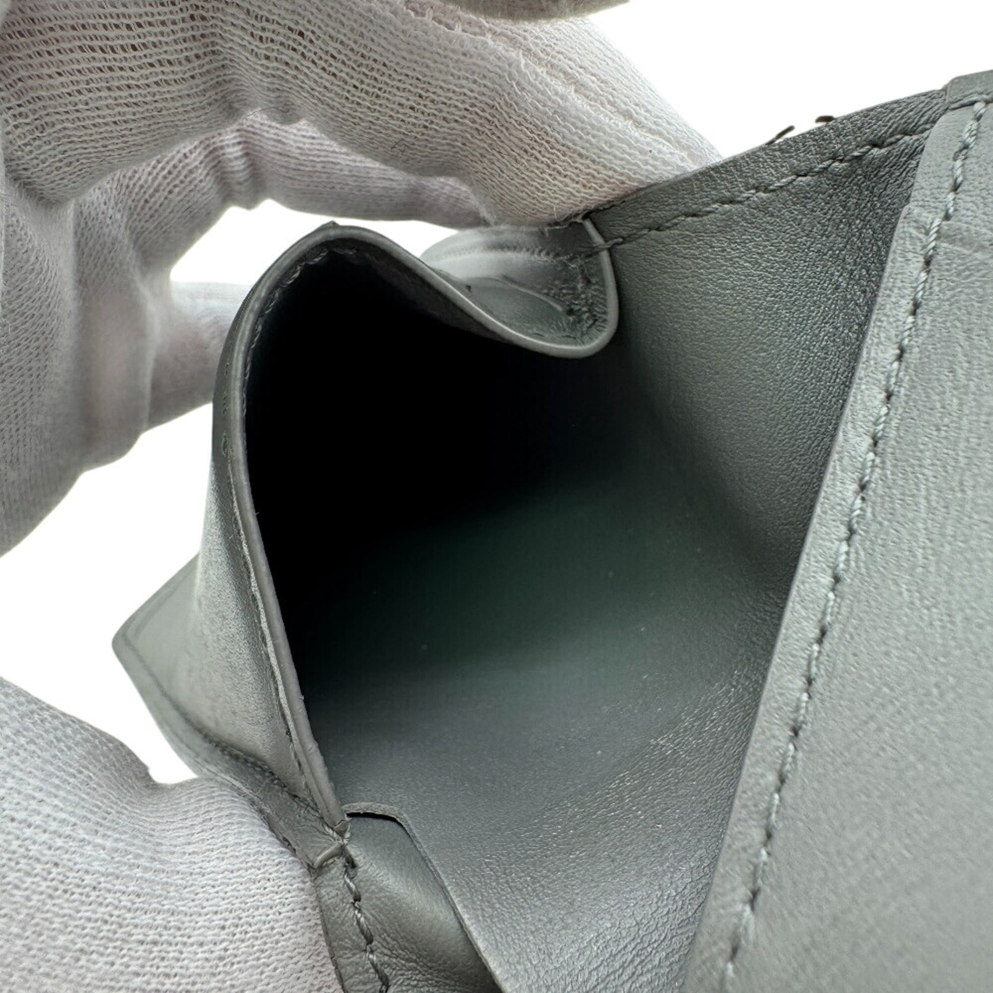 Louis Vuitton Dark Gray Gray Leather Wallet