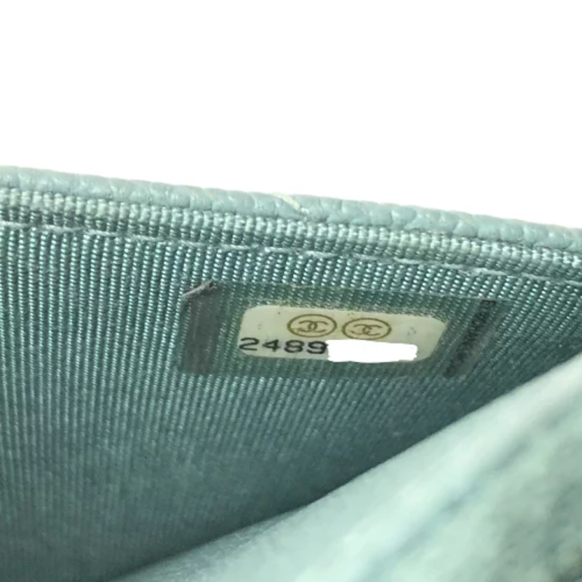 Chanel Blue Leather Shoulder Bag