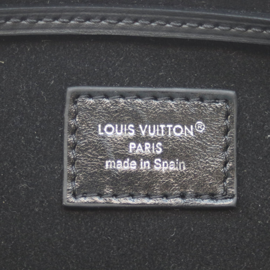 Louis Vuitton Black Brown Leather Backpack