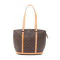 Louis Vuitton Brown Coated Canvas Leather Shoulder Bag