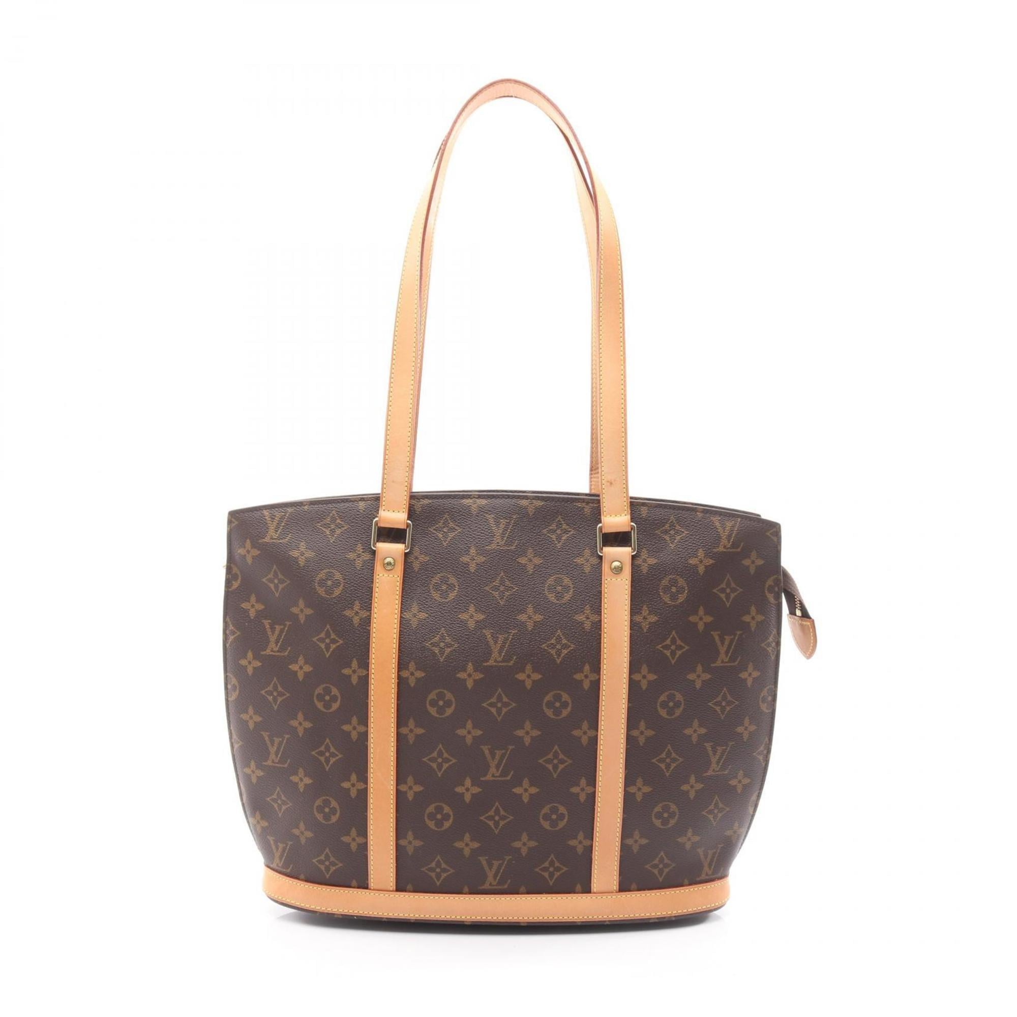 Louis Vuitton Brown Coated Canvas Leather Shoulder Bag