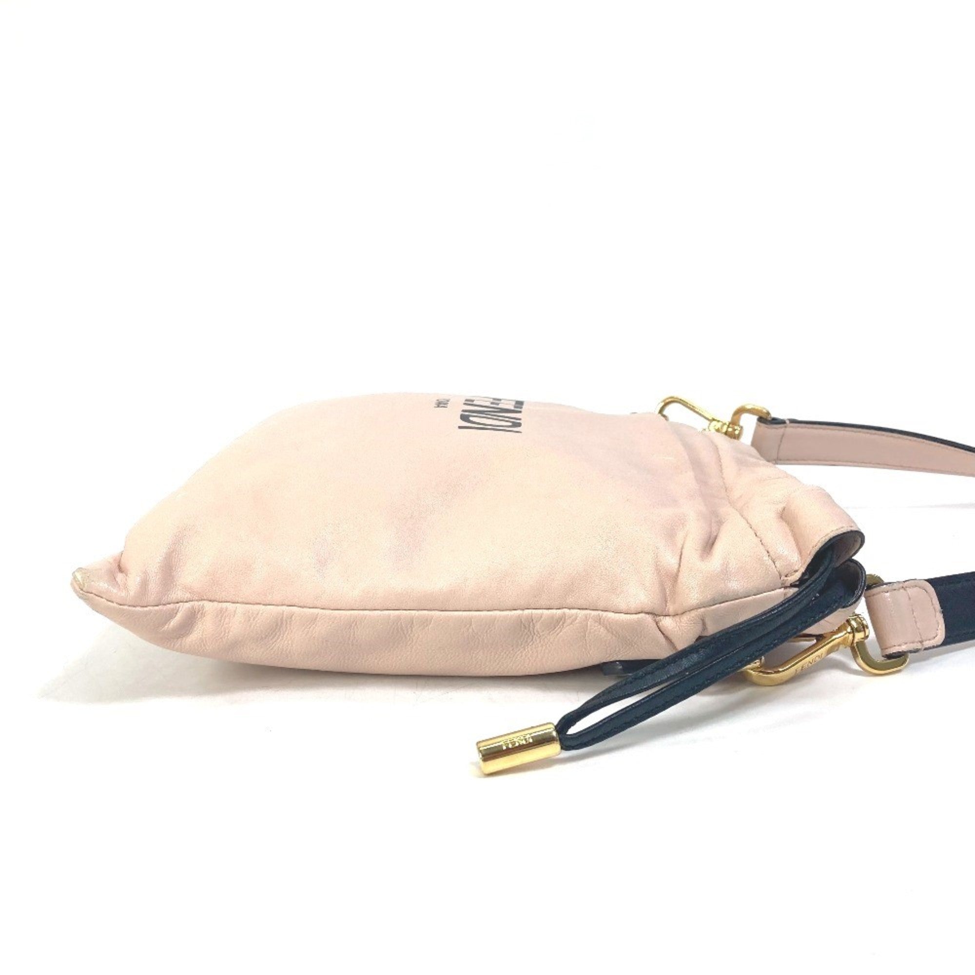 Fendi Pink Leather Shoulder Bag