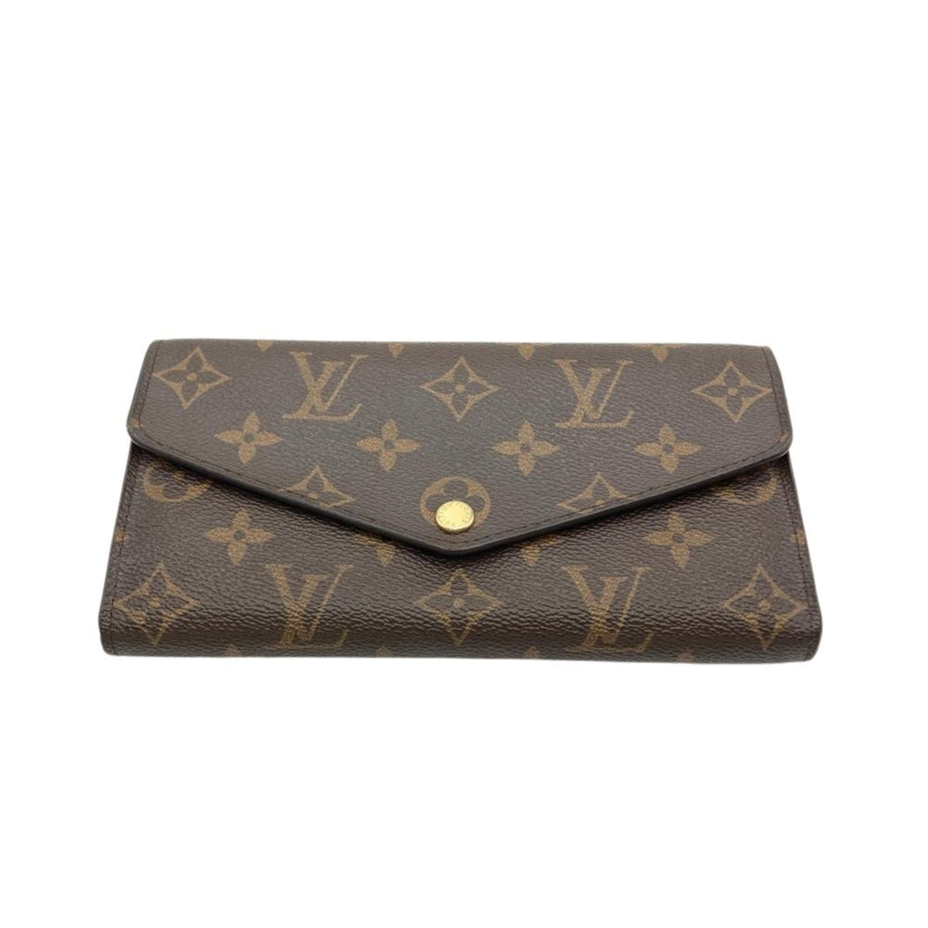 Louis Vuitton Brown Monogram Canvas Long Wallet (Tri-Fold)