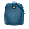 Louis Vuitton Toledo Blue Leather Shoulder Bag