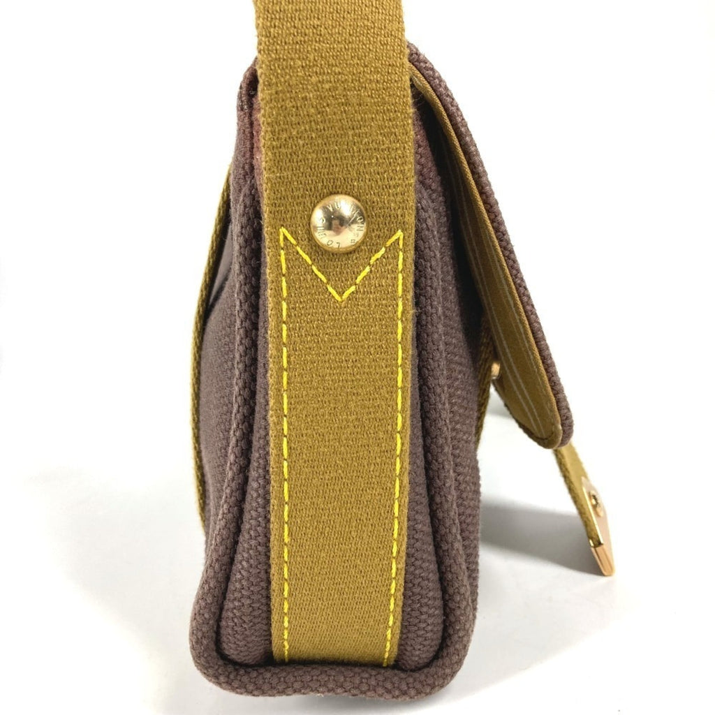Louis Vuitton Brown Canvas Pochette Shoulder Bag