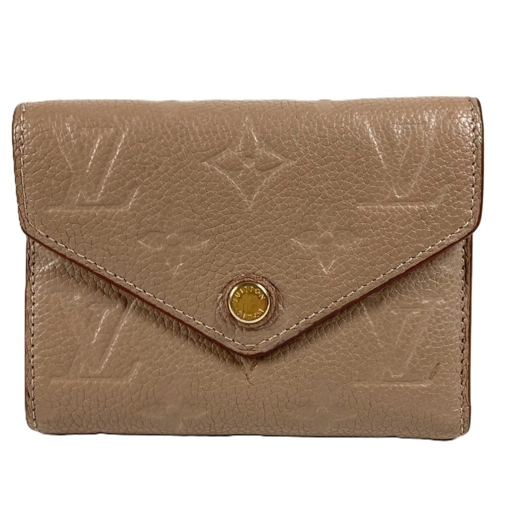 Louis Vuitton Beige Monogram Empreinte Wallet (Tri-Fold)