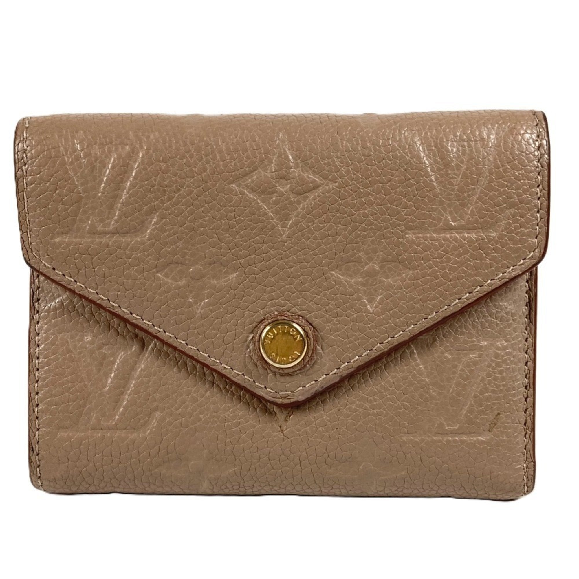 Louis Vuitton Beige Monogram Empreinte Wallet (Tri-Fold)