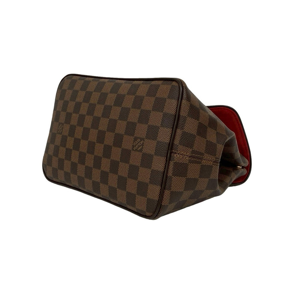 Louis Vuitton Brown Leather Pvc Handbag Shoulder Bag Tote Bag