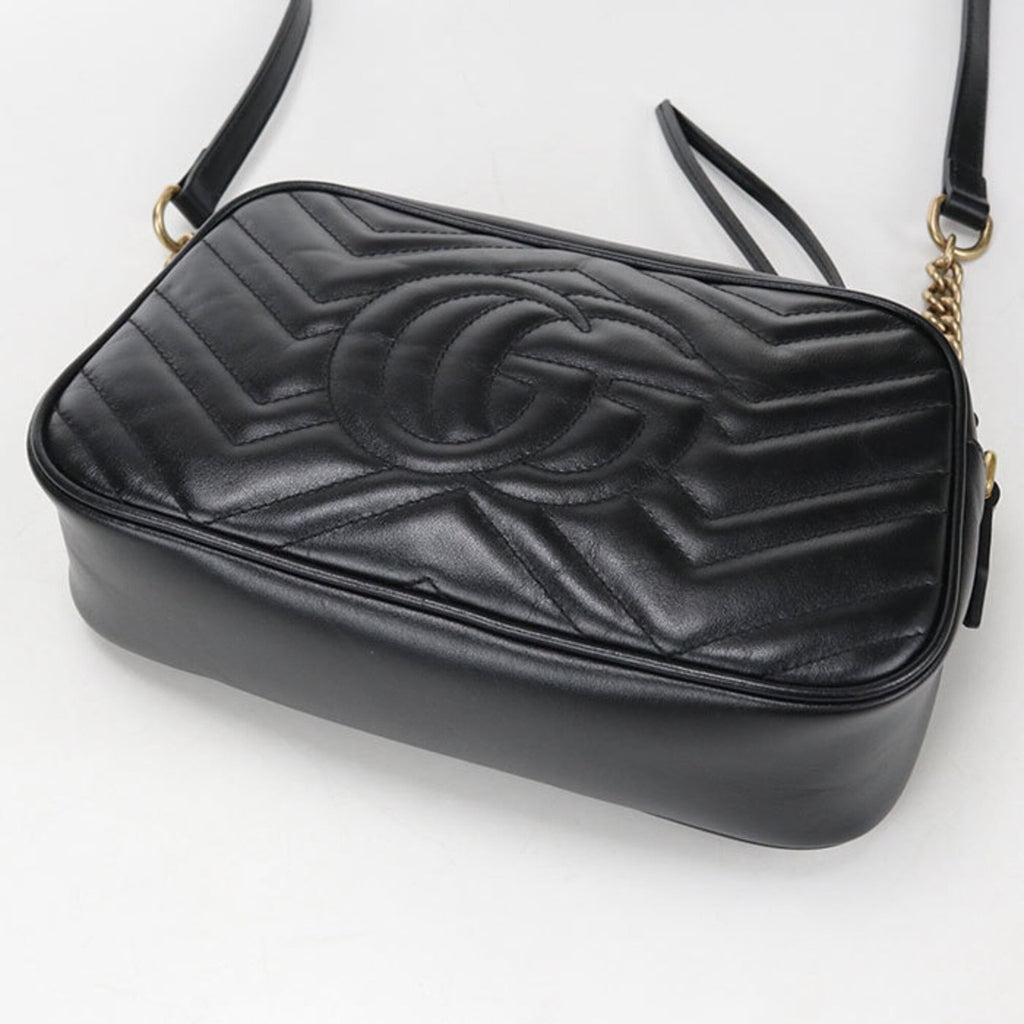 Gucci Black Leather Shoulder Bag (Pre-Owned)