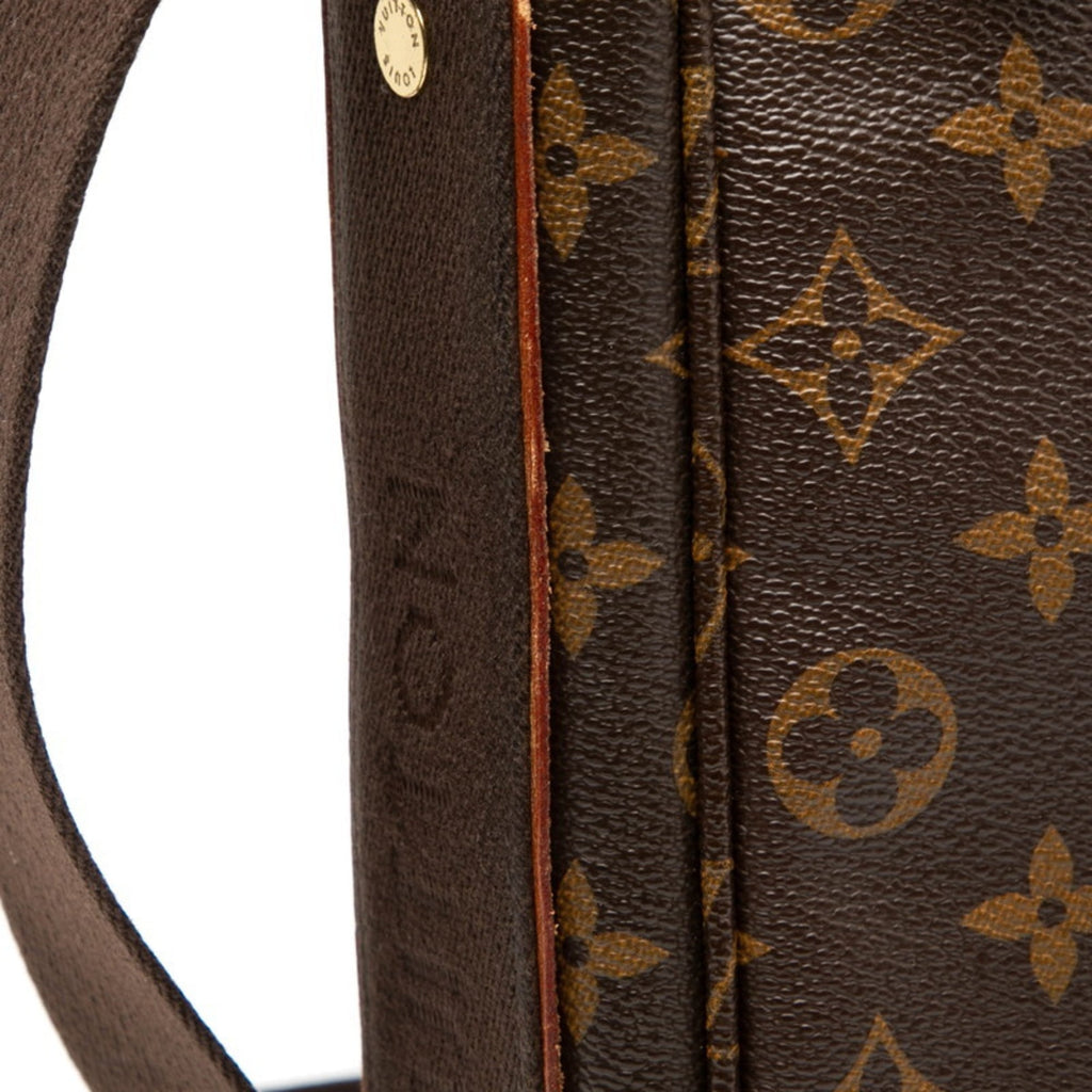 Louis Vuitton Brown Pvc Messenger Bag Shoulder Bag