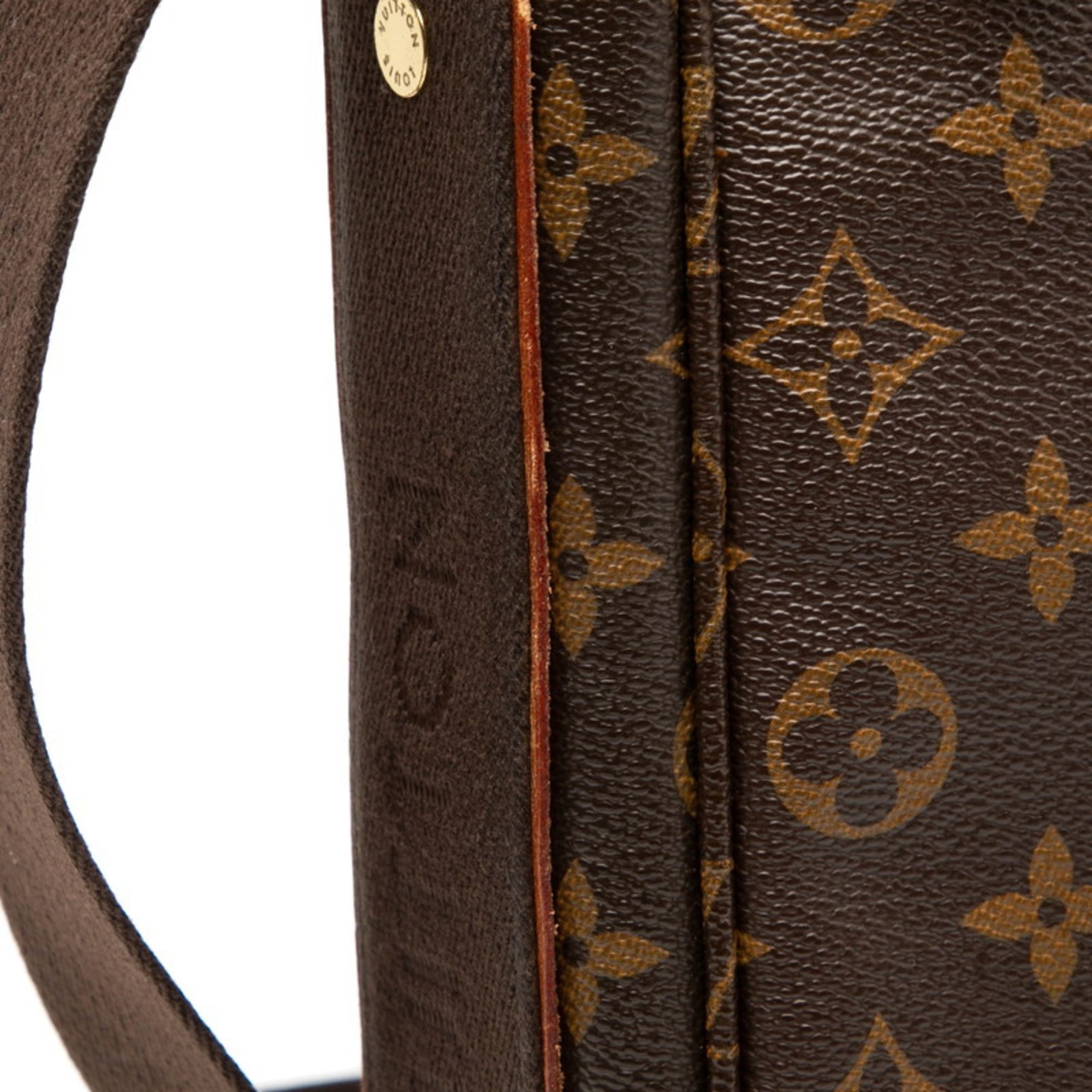 Louis Vuitton Brown Pvc Messenger Bag Shoulder Bag