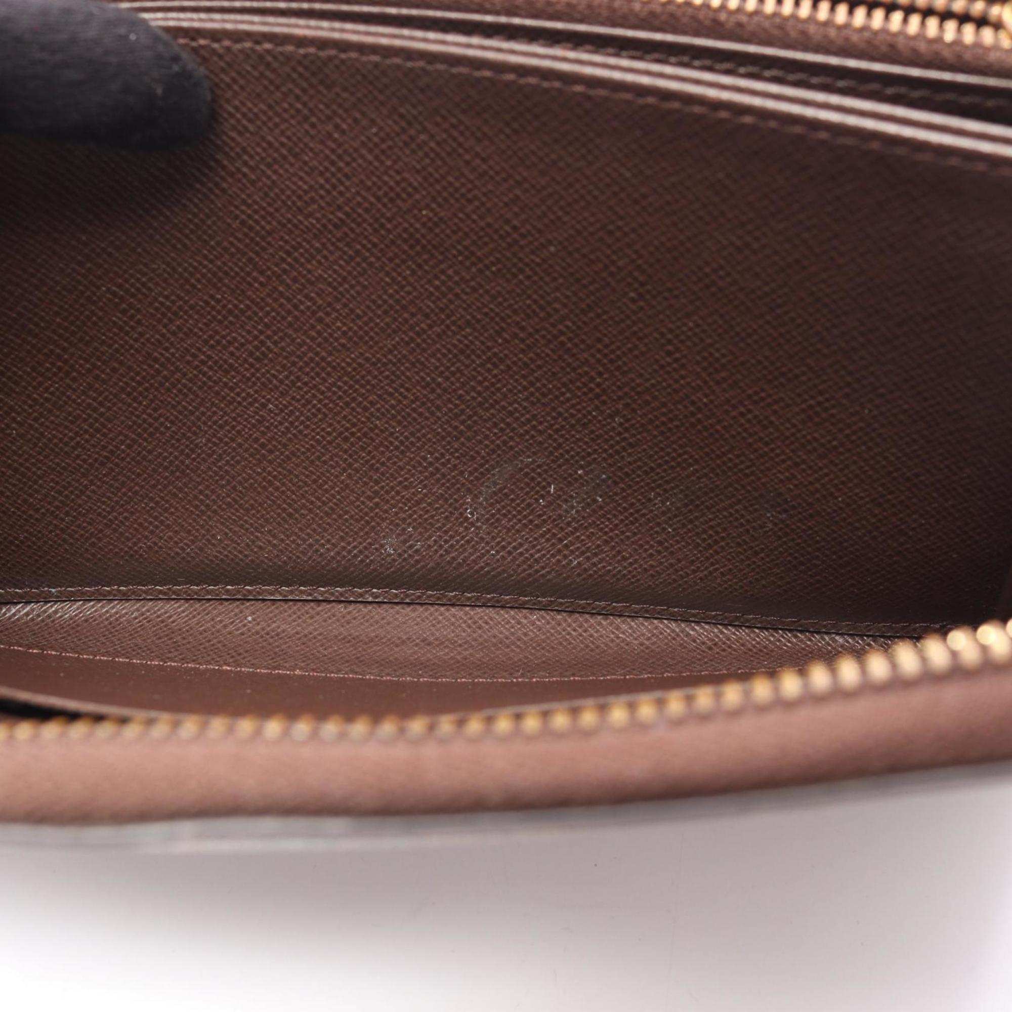 Louis Vuitton Brown Ebene Damier Canvas Pvc Long Wallet