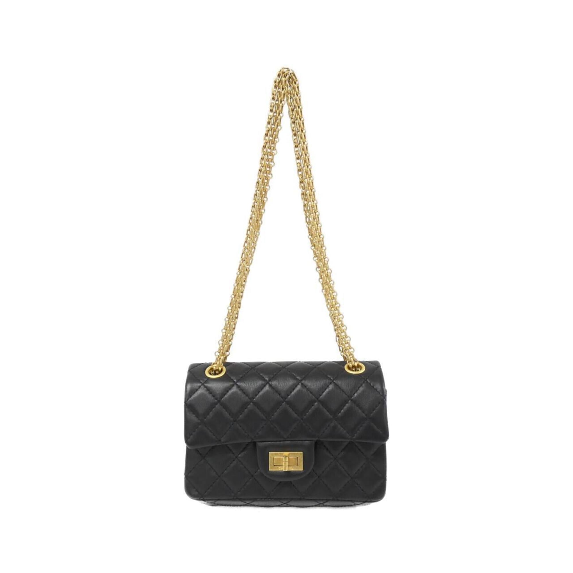 Chanel Black Leather Shoulder Bag