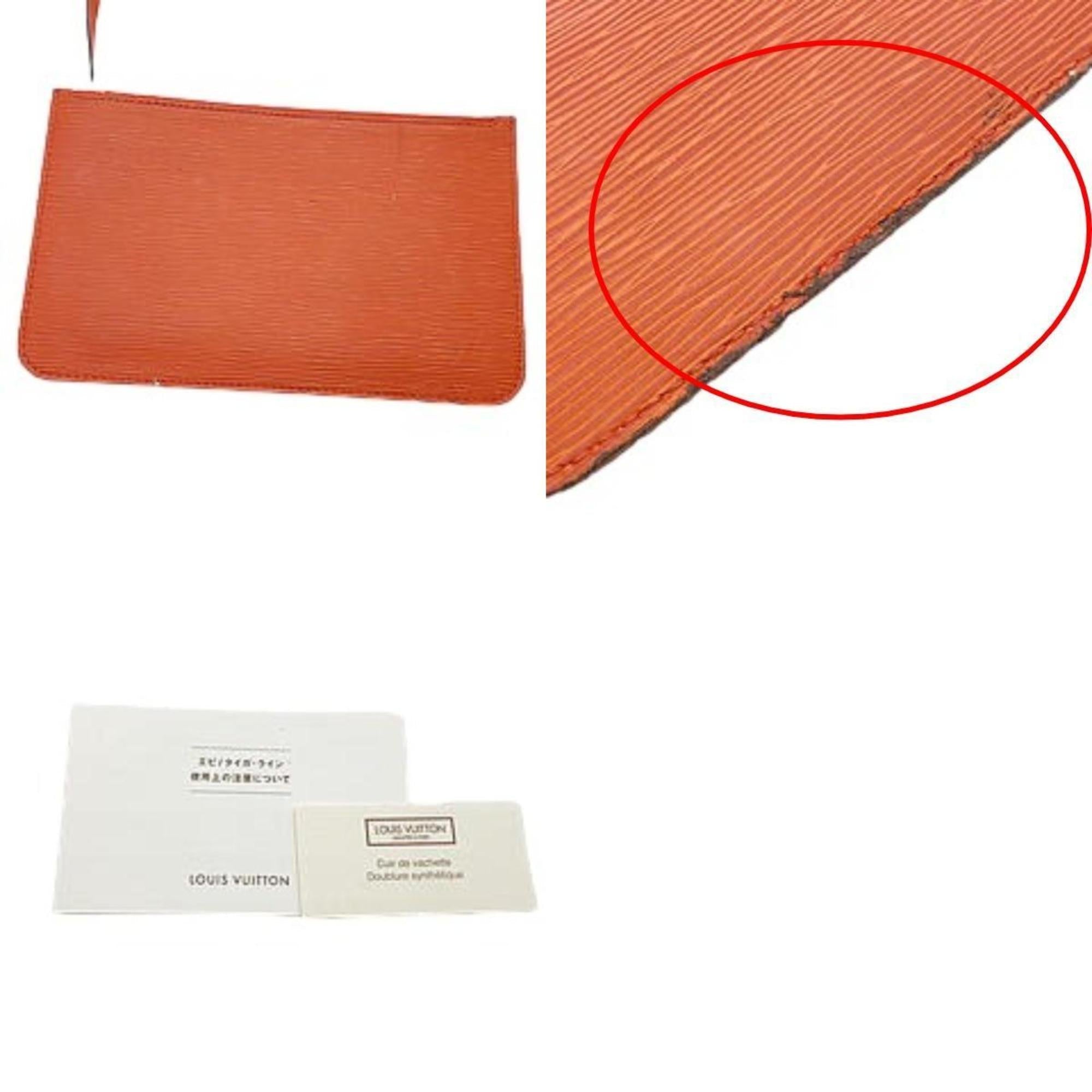 Louis Vuitton Orange Epi Leather Tote Bag