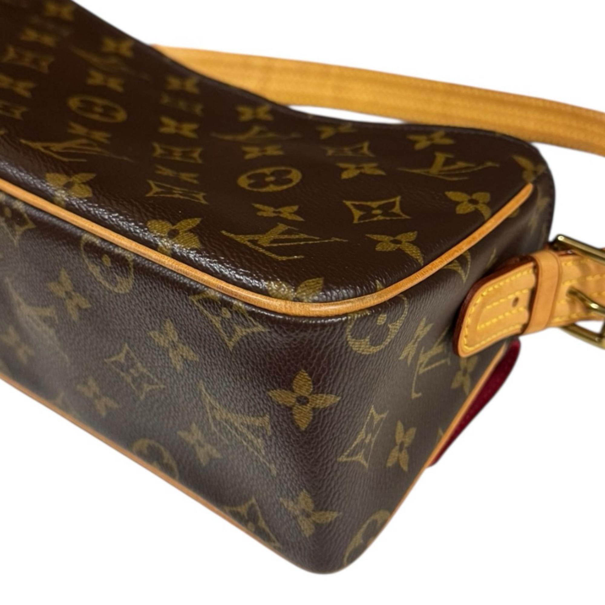 Louis Vuitton Brown Monogram Canvas Shoulder Bag