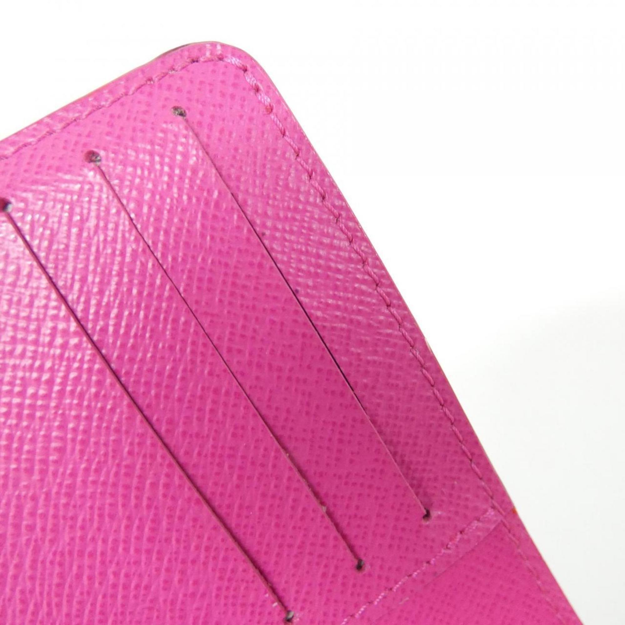 Louis Vuitton Pink White Coated Canvas Wallet