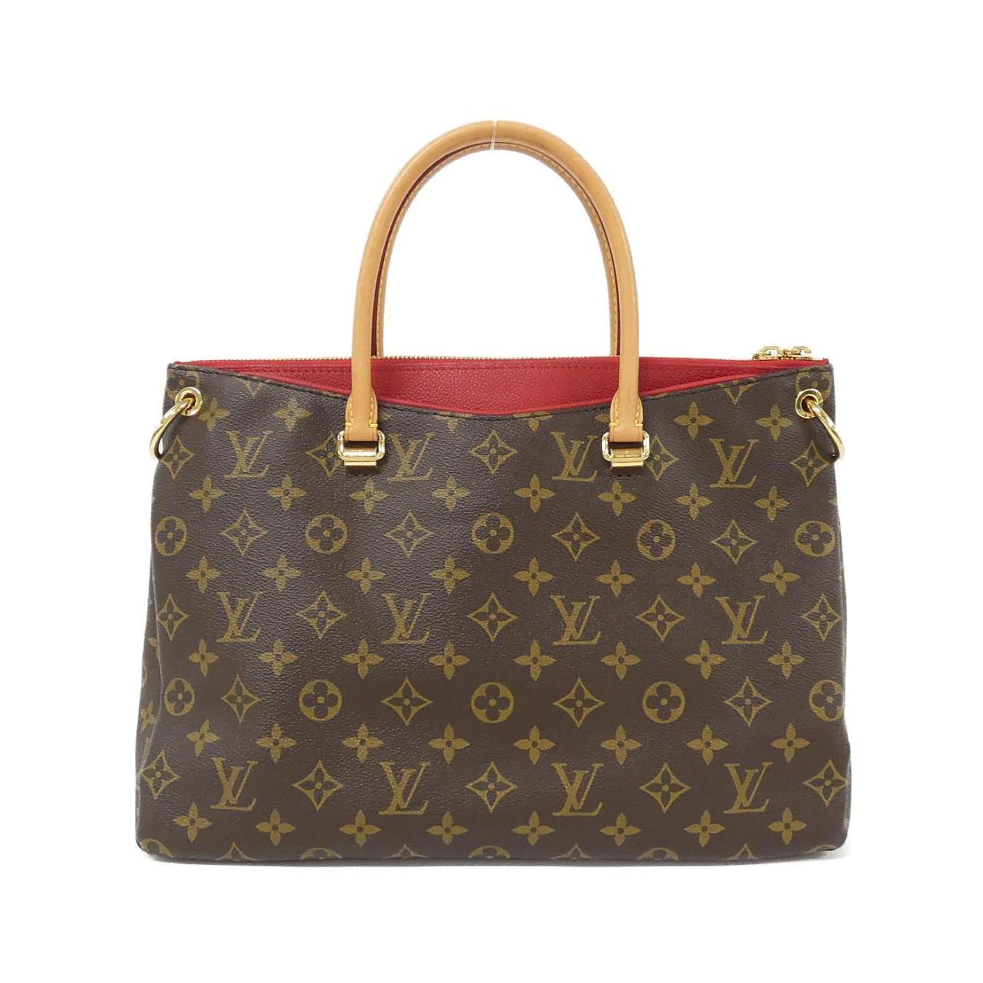 Louis Vuitton Cerise Marron Coated Canvas Handbag