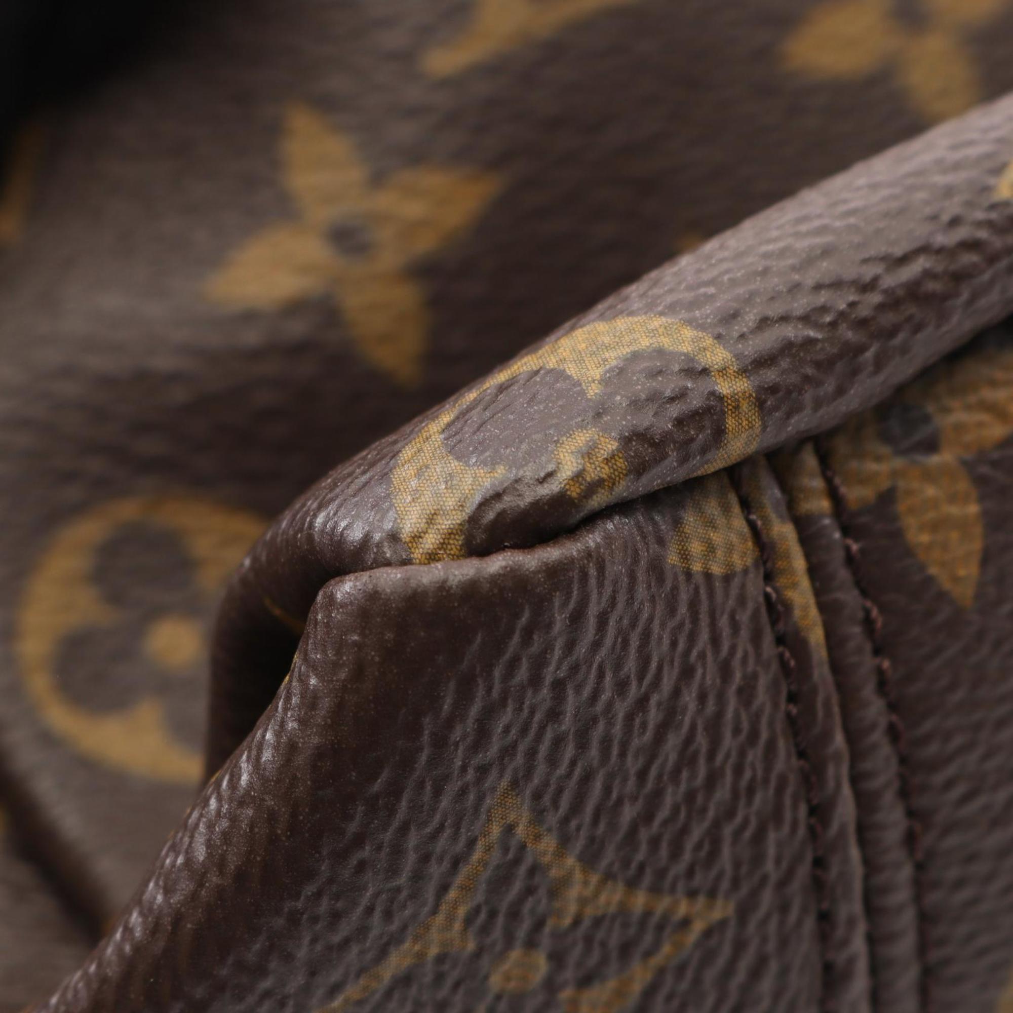 Louis Vuitton Black Brown Pink Rose Ballerine Coated Canvas Leather Handbag