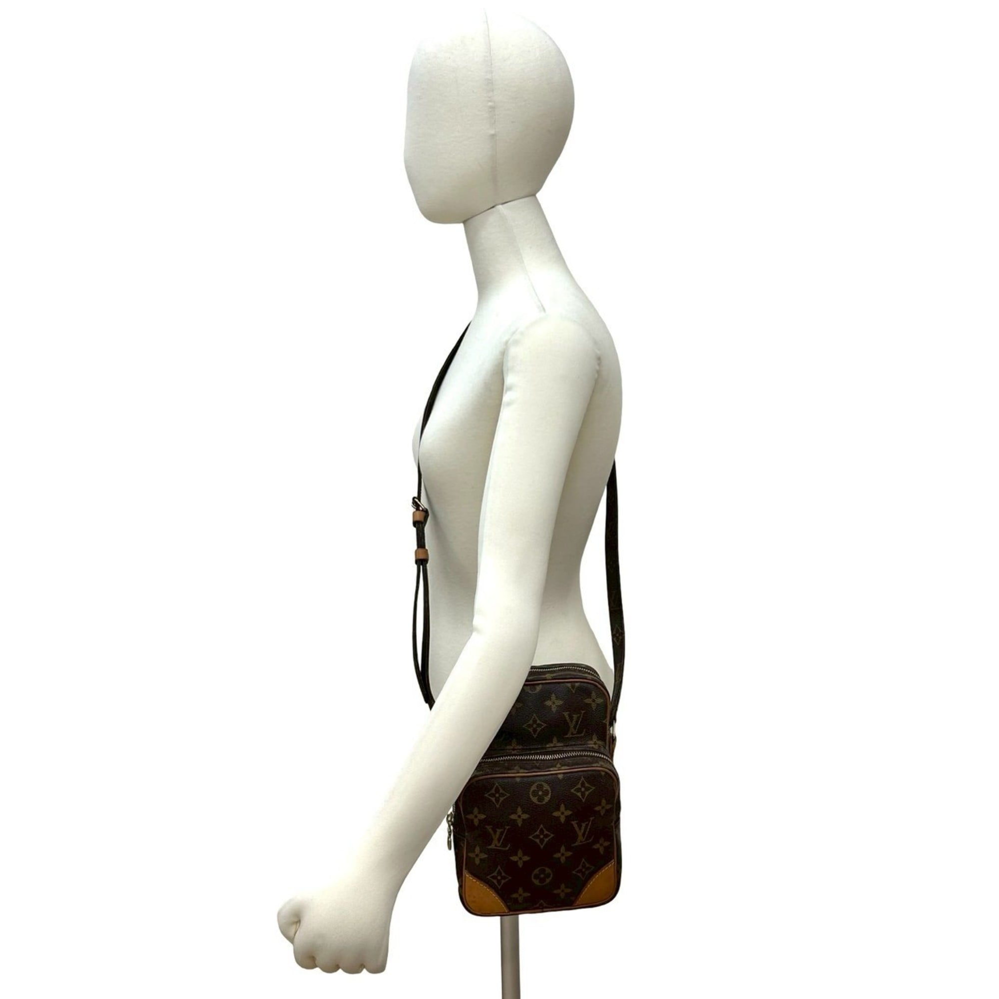 Louis Vuitton Brown Leather Pvc Pochette Shoulder Bag