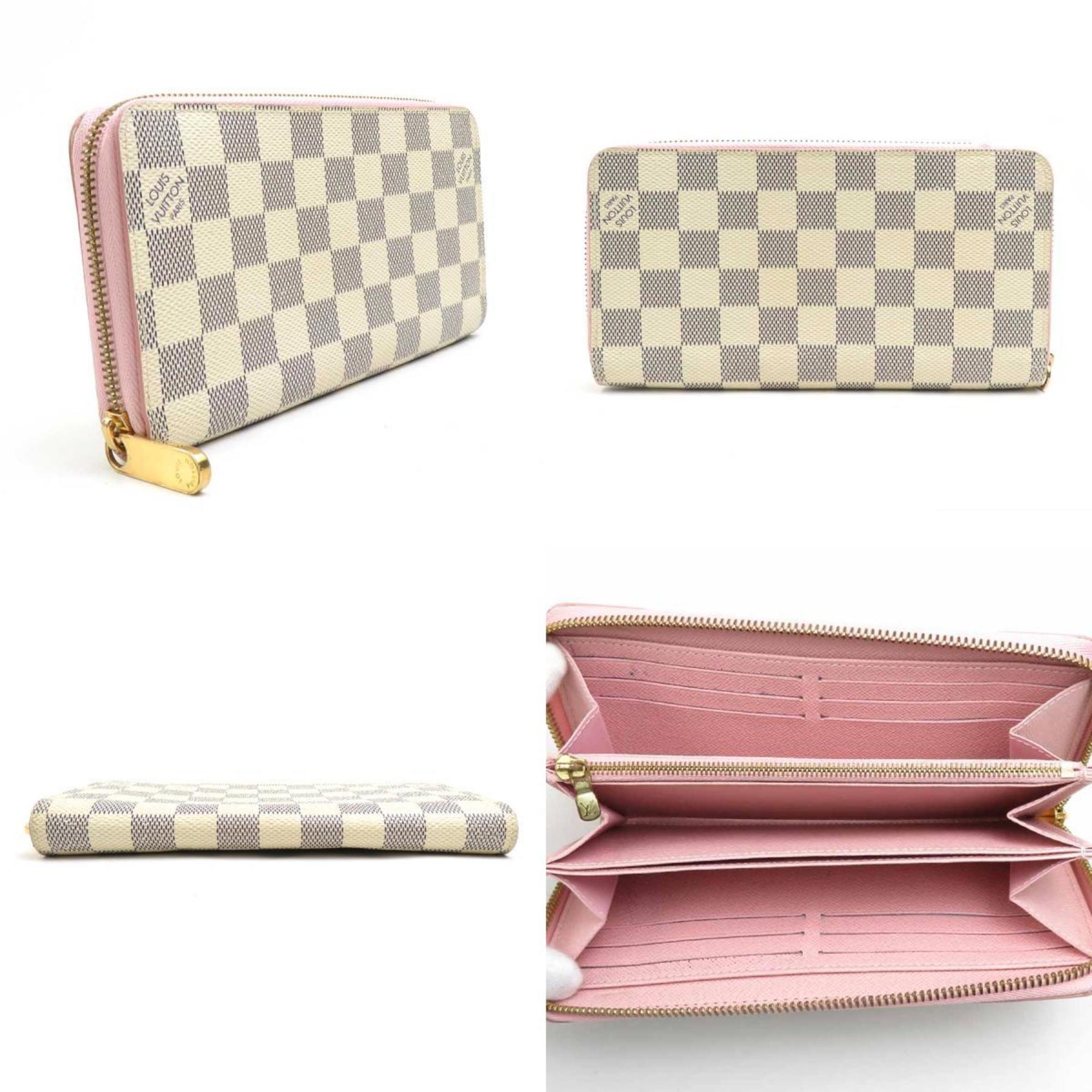 Louis Vuitton Azur Pink Damier Azur Long Wallet