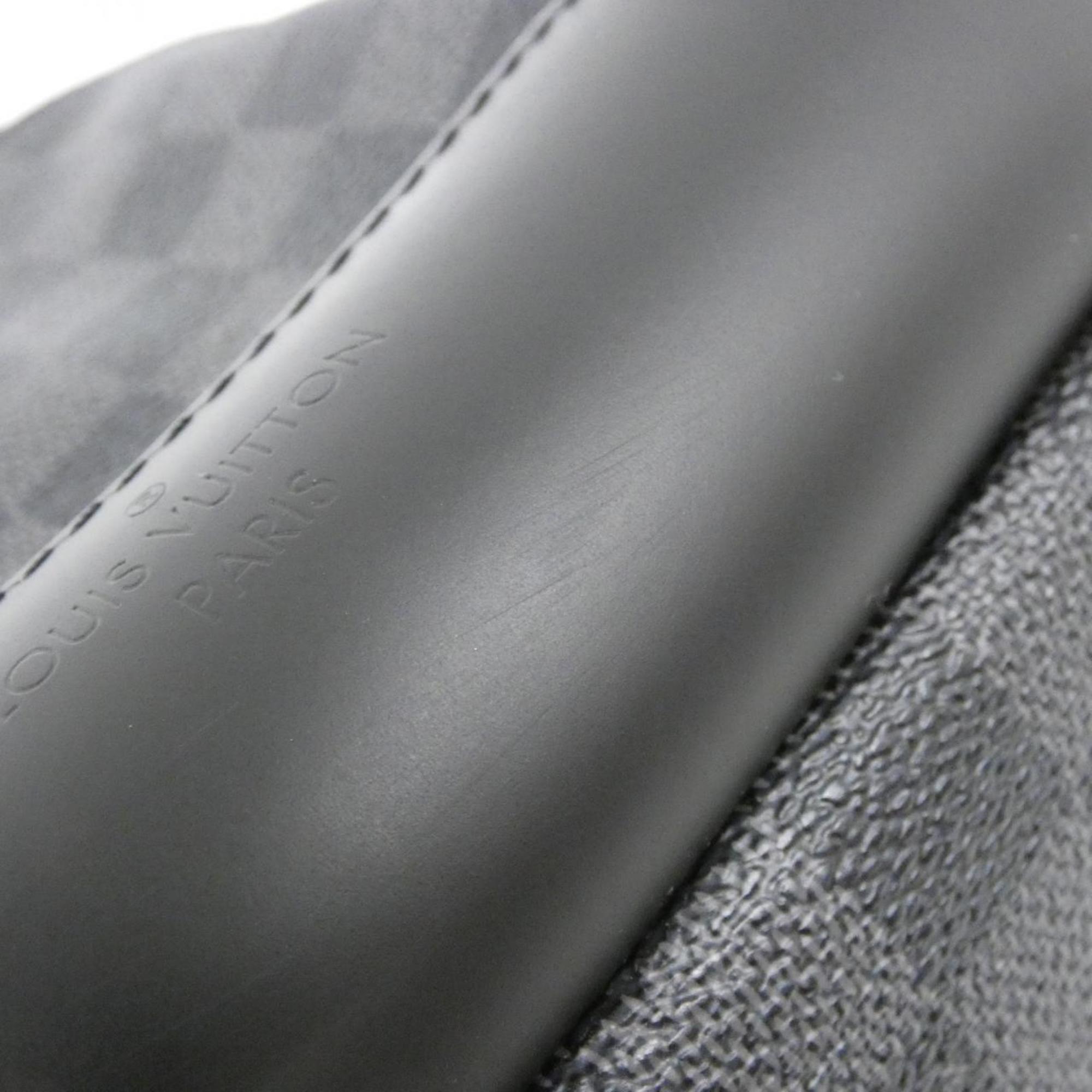 Louis Vuitton Dark Gray Gray Coated Canvas Shoulder Bag